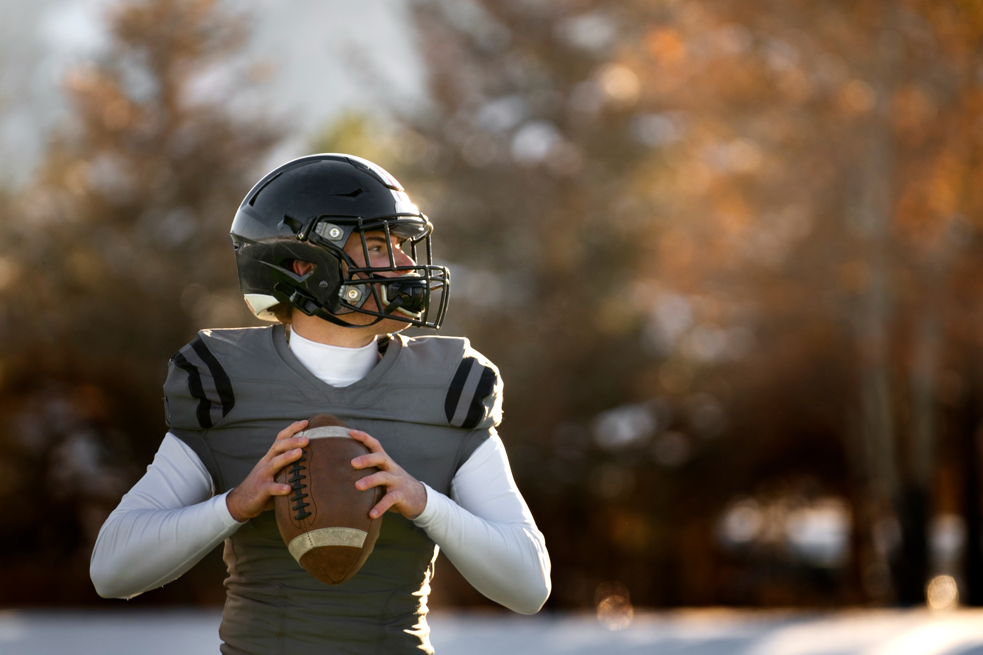 football quarterback preparing to throw football quarterback preparing to throw