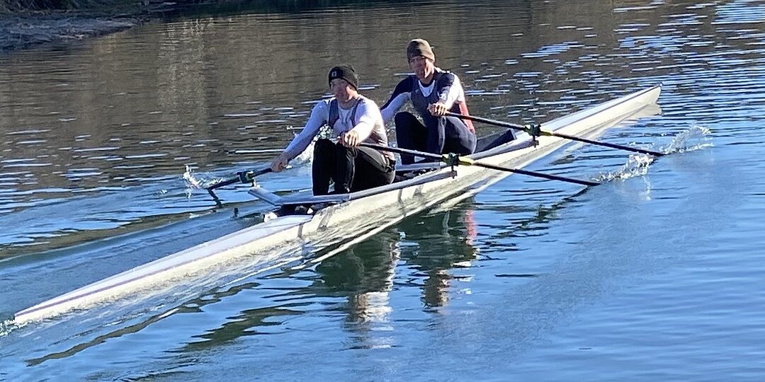 Elijah and Isaiah Harrison work out on the water