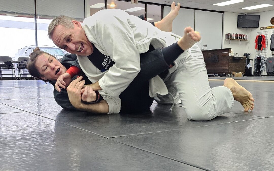 Janelle Martin and Geoff Emry do battle in Sparta Training Academy CDA